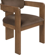 Sacha - Velvet Dining Chair With Brown Base (Set of 2)