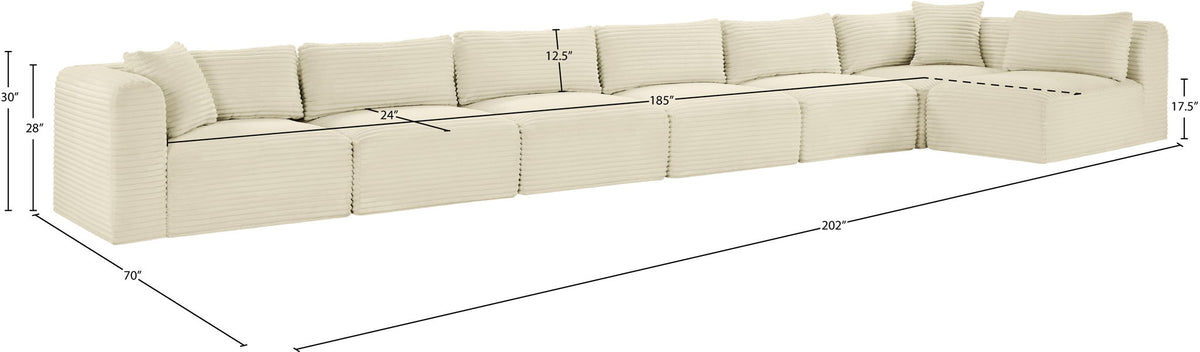 Shaggy - 7 Piece Modular Sectional