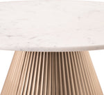 Cindra - Genuine Marble Top And Iron Base Table