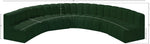 Arc - Boucle Fabric 7 Piece U-Shaped Modular Sofa