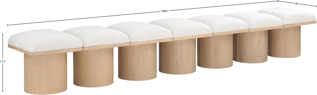 Pavilion - 7 Piece Modular Bench With Natural Base