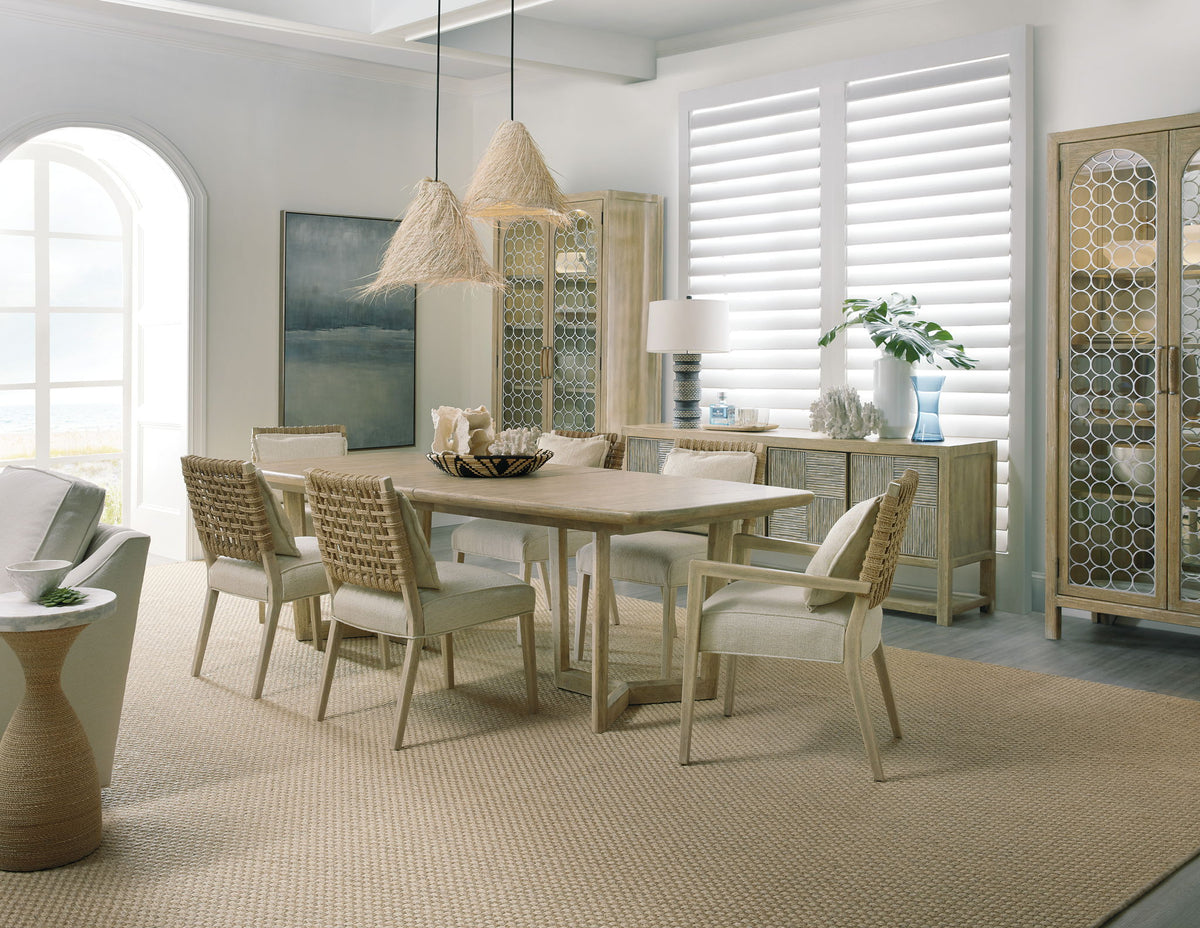 Surfrider - Woven Back Side Chair (Set of 2) - Beige / Light Brown