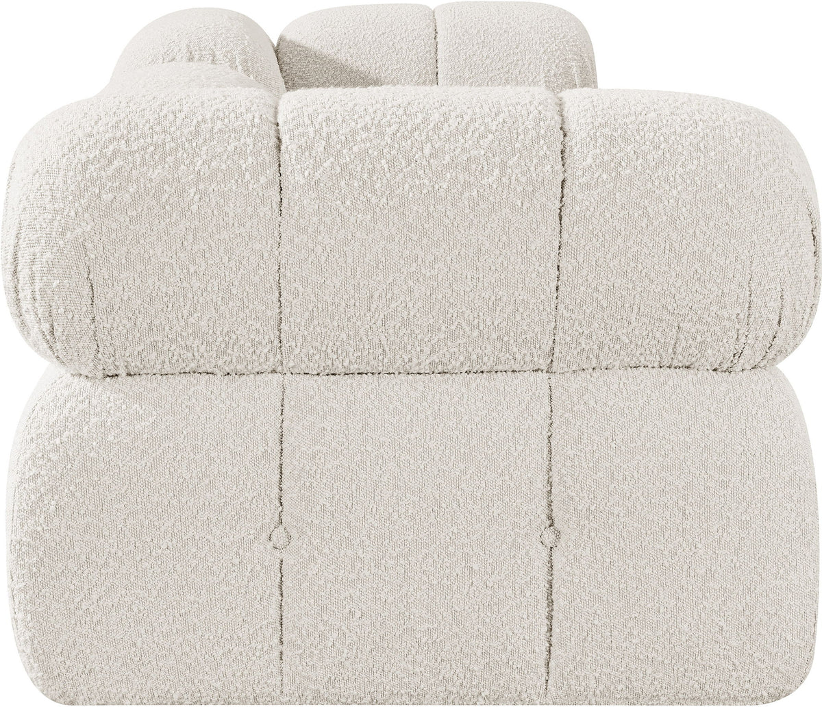 Ames - 3 Piece Boucle Modular Sofa With 1 Backless Seat