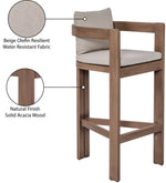 Newport - Water Resistant Fabric Upholstered Outdoor Patio Bar Stool