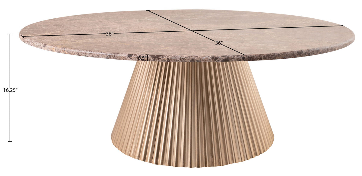 Cindra - Genuine Marble Top And Iron Base Table