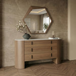 Chelton - Contemporary White Ceramic & Walnut Dresser by VIG Furniture - View 8