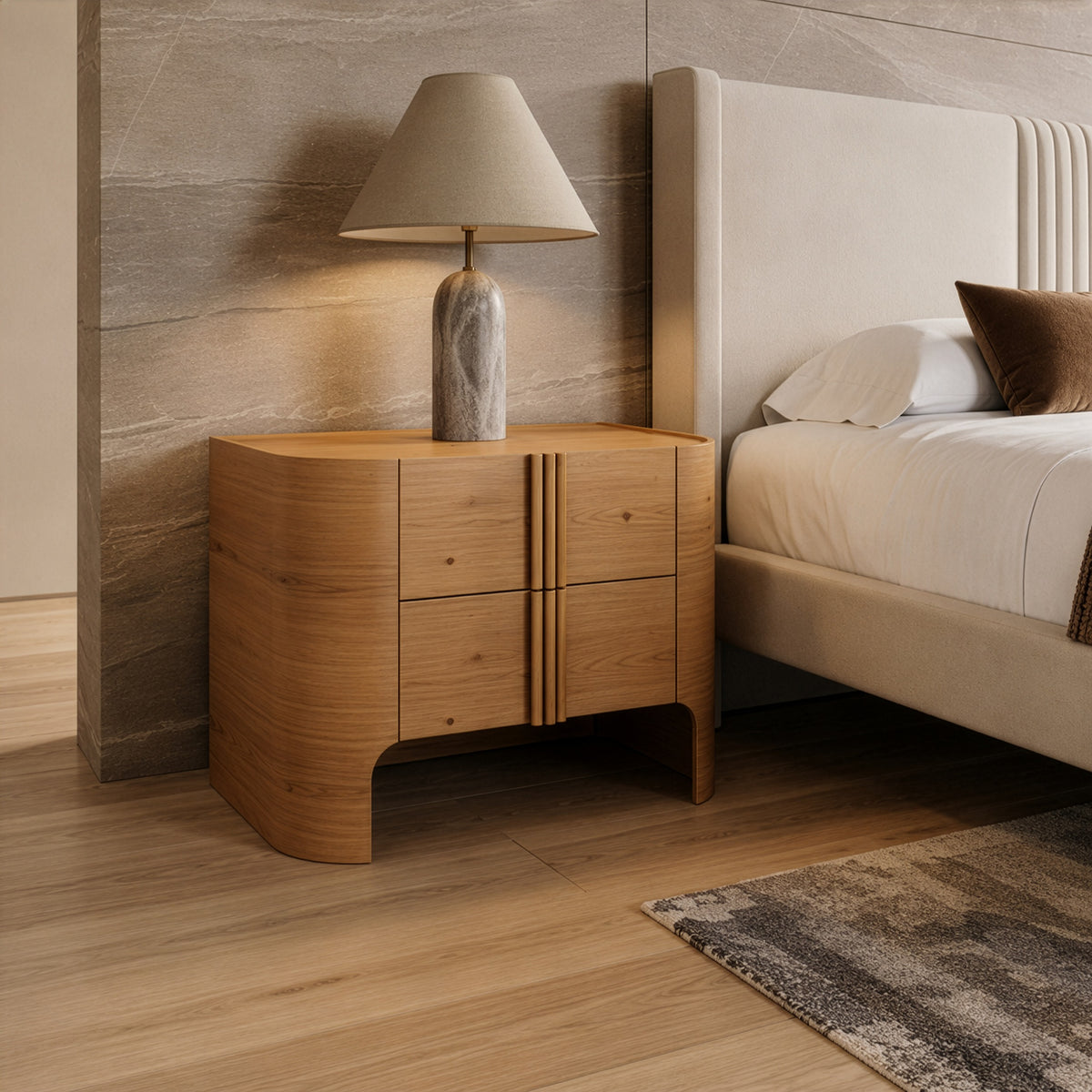 Newhart - Modern Natural Oak Nightstand by VIG Furniture - View 8