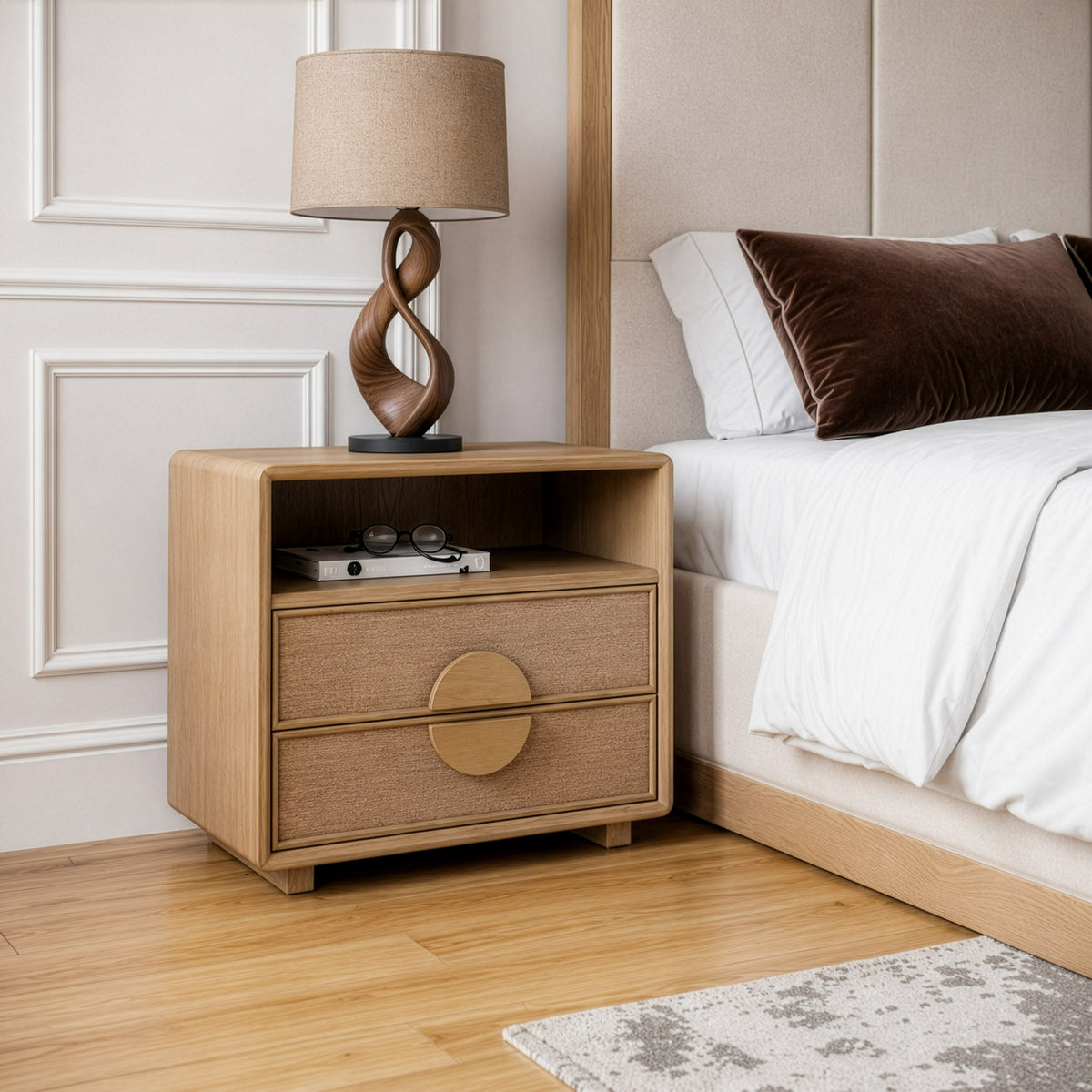 Sergio - Modern Natural Oak Nightstand by VIG Furniture - View 8