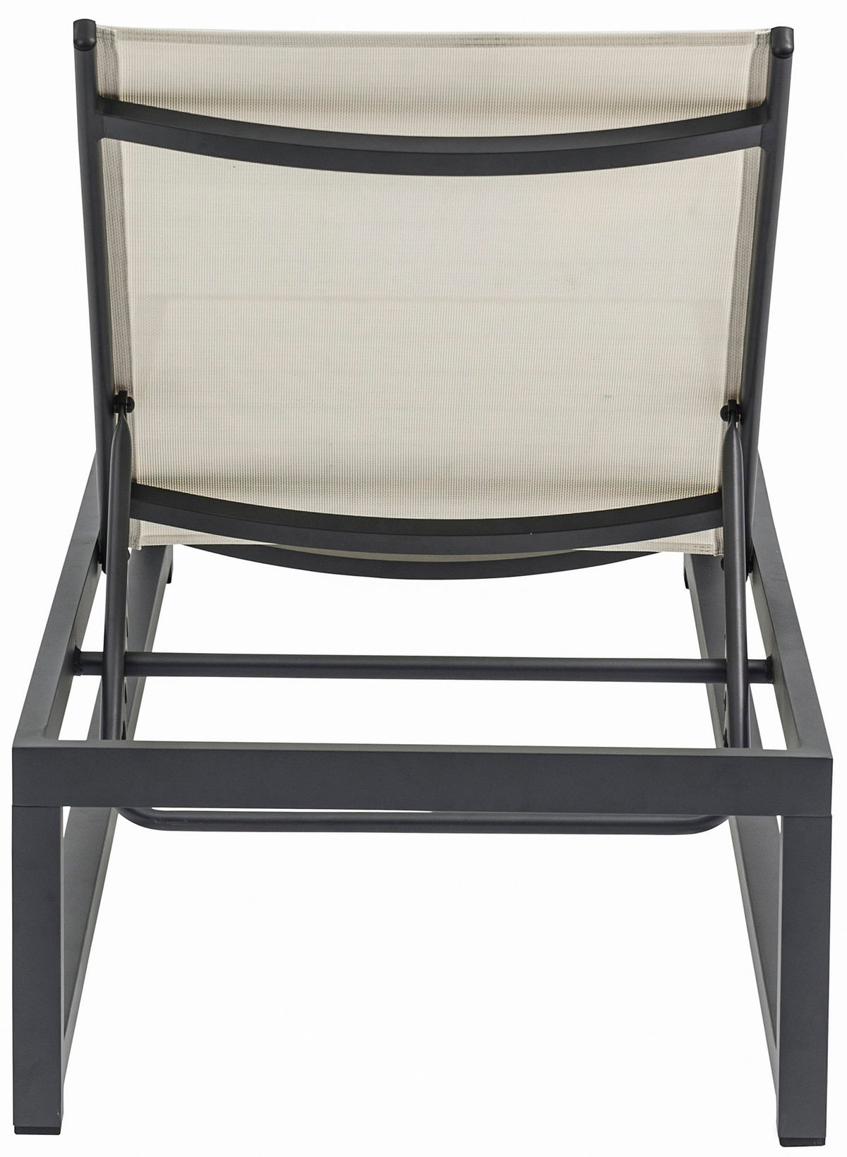 Maldives - Water Resistant Outdoor Patio Adjustable Sun Chaise Lounge Chair With Gray Base