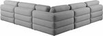 Beckham - 5 Piece Modular Corner Armless Sectional