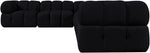 Orin - L-Shaped Velvet 6 Piece Modular Sectional