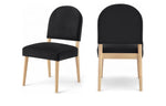 Varinelle - Velvet Dining Chair (Set of 2) - Natural Frame