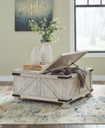Carynhurst - Cocktail Table with Storage - Whitewash