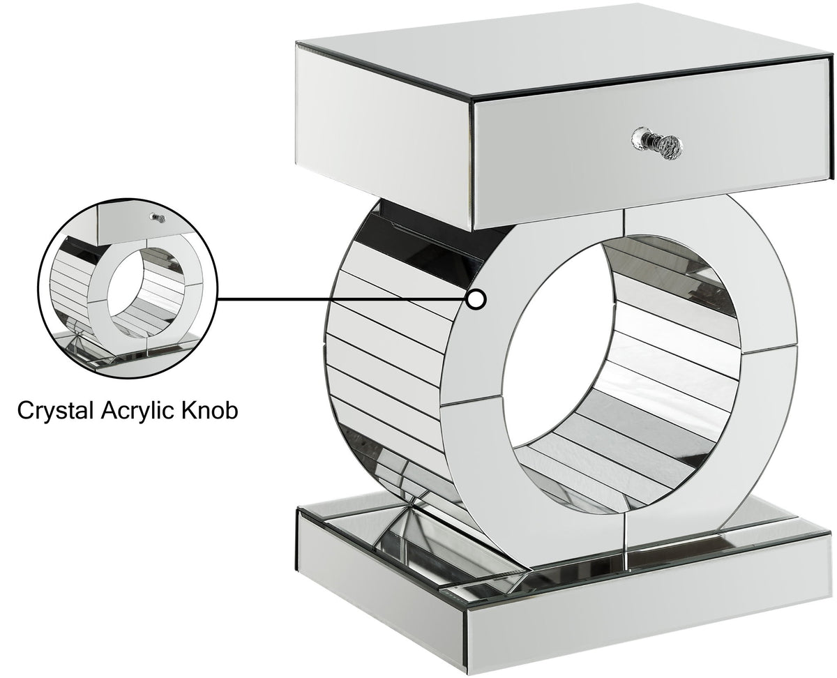 Jocelyn - End Table - Silver