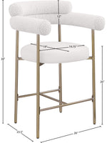 Blake - Counter Stool With Bronze Legs (Set of 2)