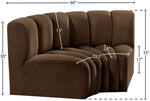 Arc - Velvet 2 Piece Modular Sofa