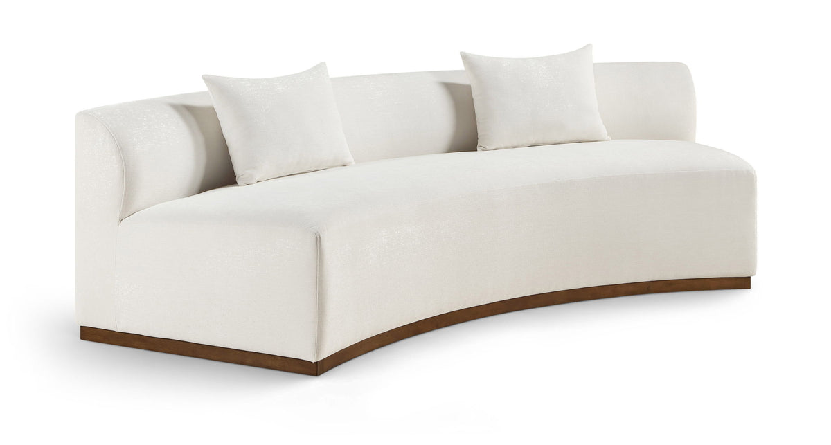 Avanti - 104" Chenille Fabric Upholstered Sofa