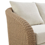 Pavilion - Metal Outdoor Sofa With Cushions - Natural / Boucle White