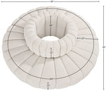 Arc - Boucle Fabric 8 Piece Round Modular Sofa