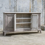 Nyle - 4 Door Cabinet - Gray