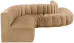 Arc - Velvet 8 Piece Curved Modular Sofa