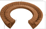 Infinity - 11 Piece Modular Sectional - Saddle