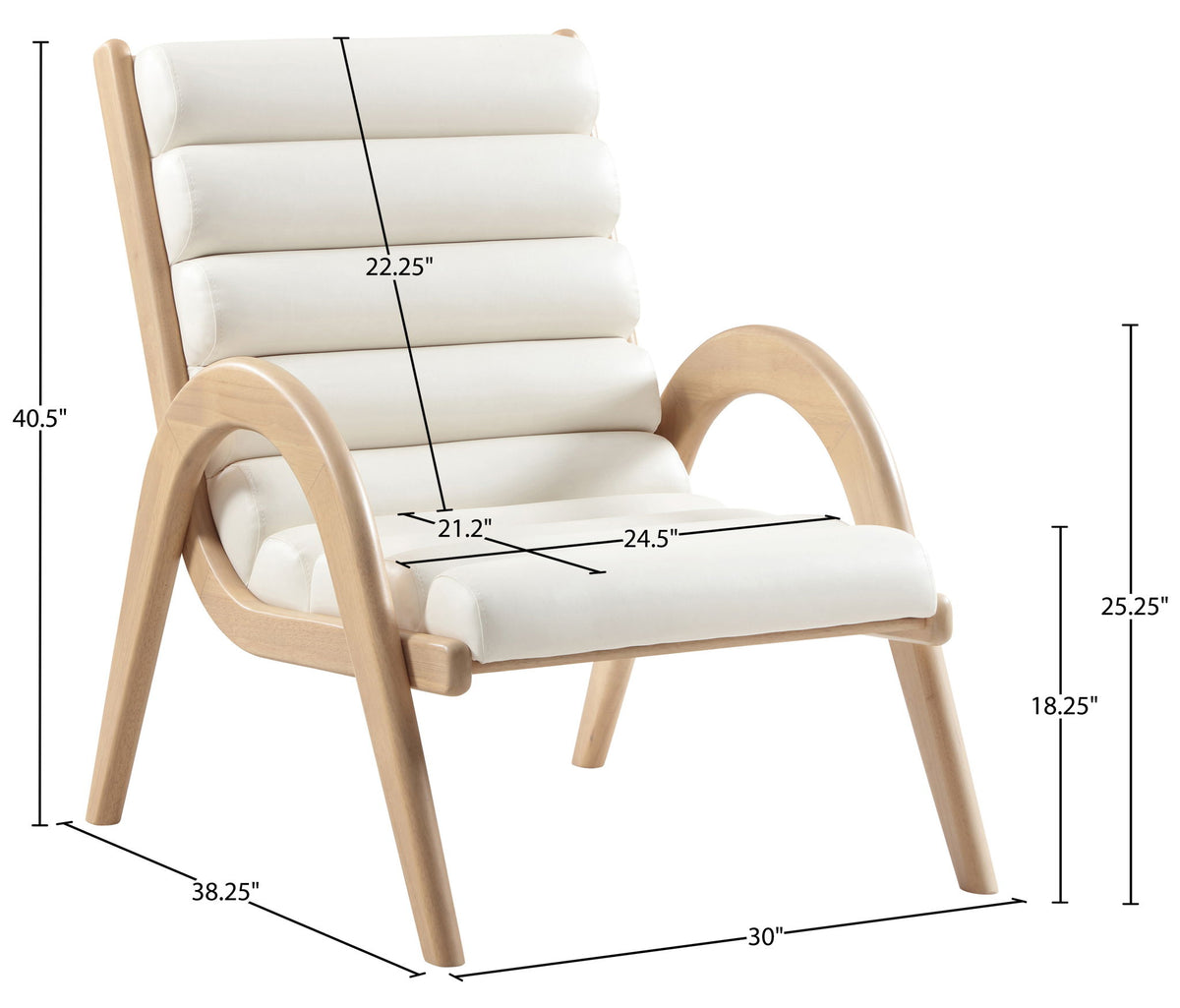 Randal - Accent Chair - Natural Frame