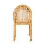Amara - Rattan Arched Back Dining Chair - Natural