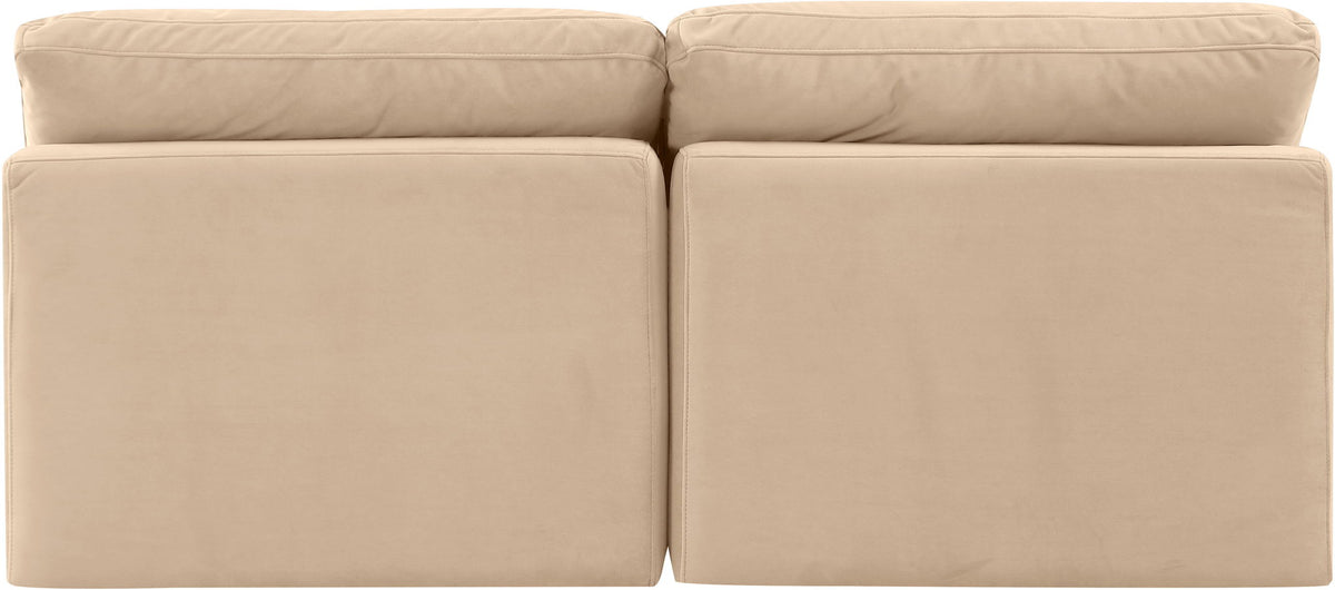 Indulge - Velvet 2 Seat Modular Armless Sofa