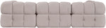 Orin - Fabric Velvet 4 Piece Modular Sectional