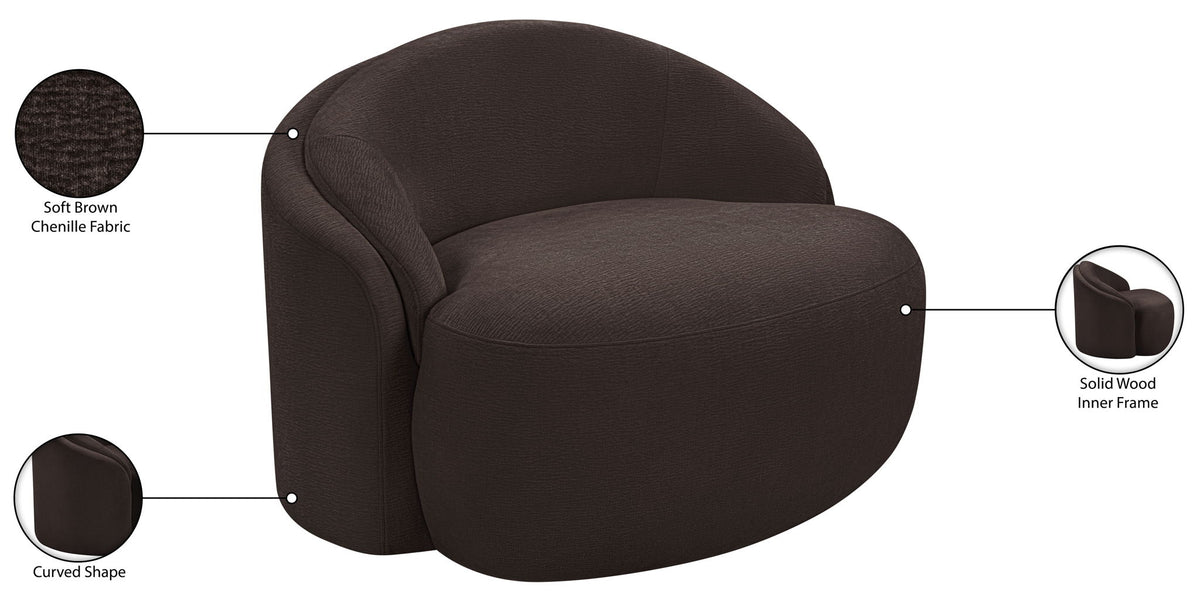 Caspian - Chenille Fabric Upholstered Chair