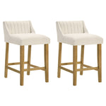 Fauna - Modern Transitional Wood Counter Height Kitchen Bar Stool