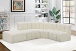 Arc - Faux Leather 5 Piece Corner Modular Sofa