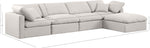 Indulge - Linen 5 Piece Modular Sectional With Chaise