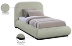 Vaughn - Chenille Bed With Black Base