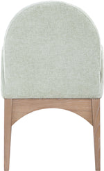 Waldorf - Chenille Dining Arm Chair With Natural Legs