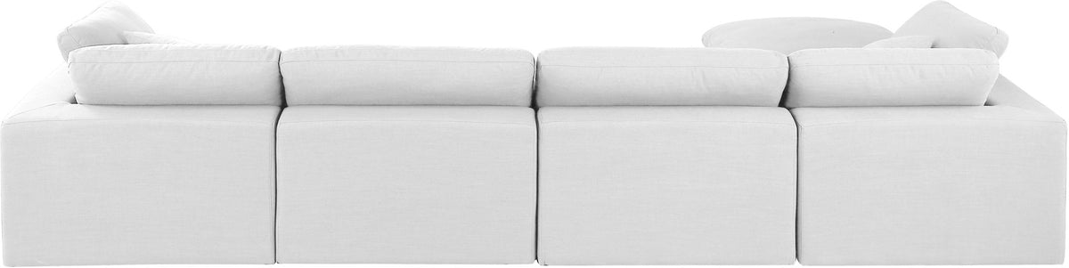Comfy - 5 Piece Linen Modular Sectional With Chaise