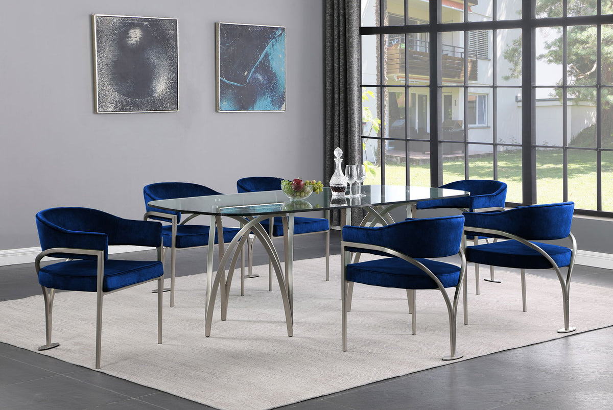 Madelyn - Dining Chair (Set of 2) - Brushed Chrome