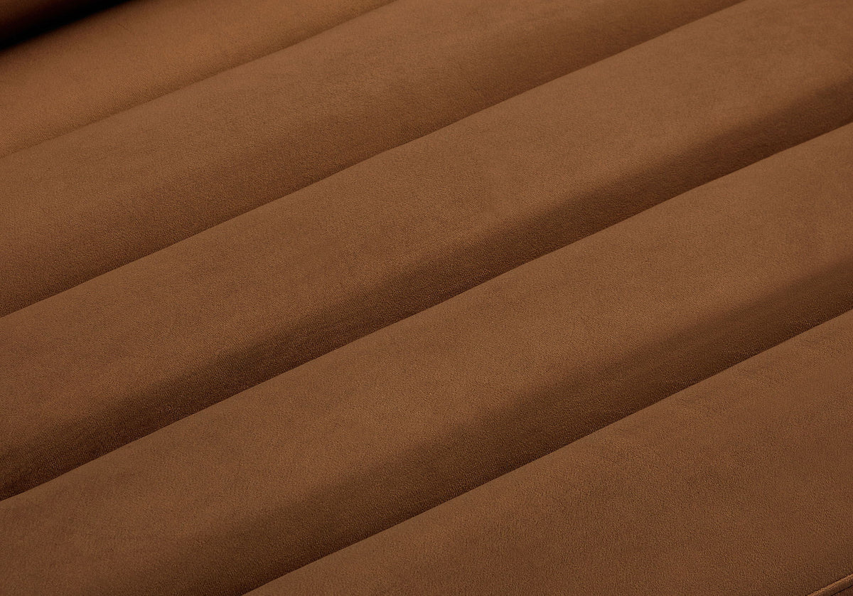 Cascade - Velvet Loveseat - Saddle