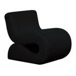 Senna - Oversized Corduroy Accent Chair - Black