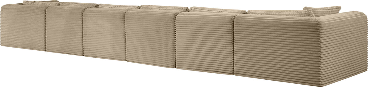 Shaggy - Fabric 6 Piece Modular Sectional With Chaise