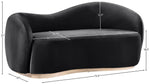 Gustavo - Velvet Upholstered Loveseat
