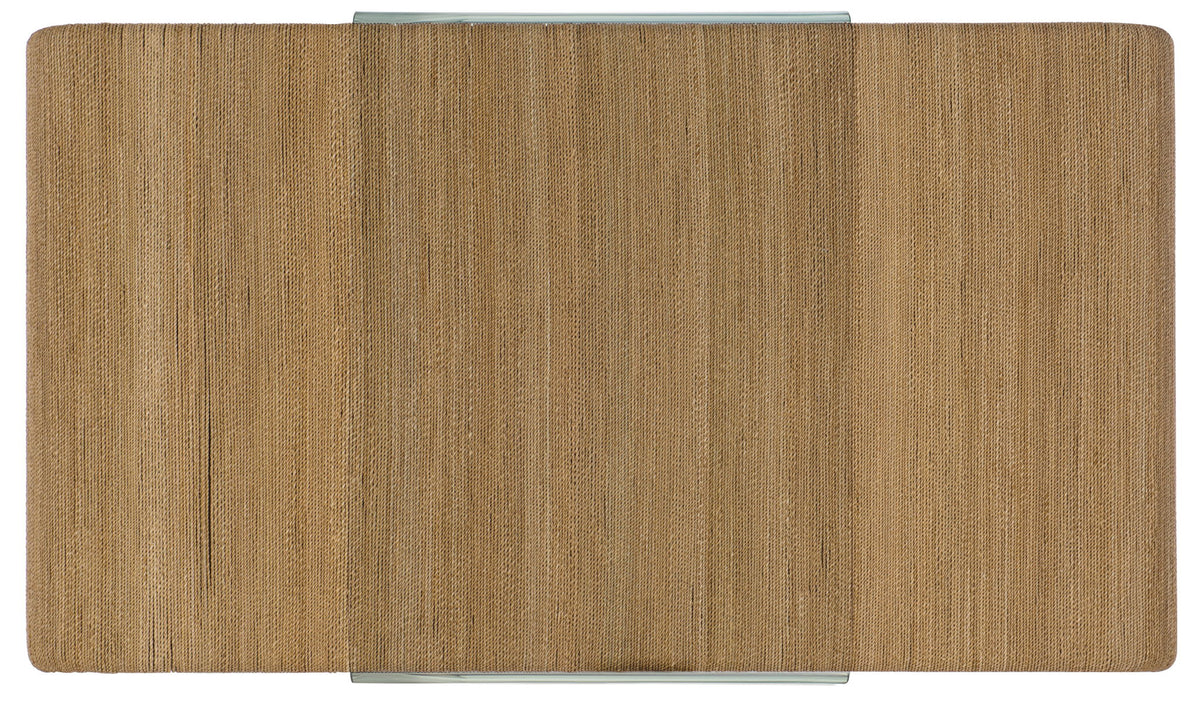 Amani - Rope And Glass Cocktail Table - Light Brown