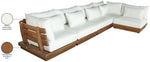 Mirella - 5 Piece Water Resistant Fabric Upholstered Outdoor Patio Modular Sectional