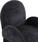 Waldorf - Chenille Dining Arm Chair With Black Legs