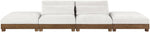 Turin - Chenille Fabric Upholstered Modular Sectional - Cream