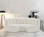 Arc - Faux Leather 3 Piece Modular U-Shaped Sofa