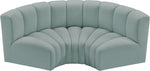 Arc - Faux Leather 3 Piece Modular U-Shaped Sofa