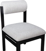 Roundhill - Fabric Dining Chair (Set of 2) - Black Frame
