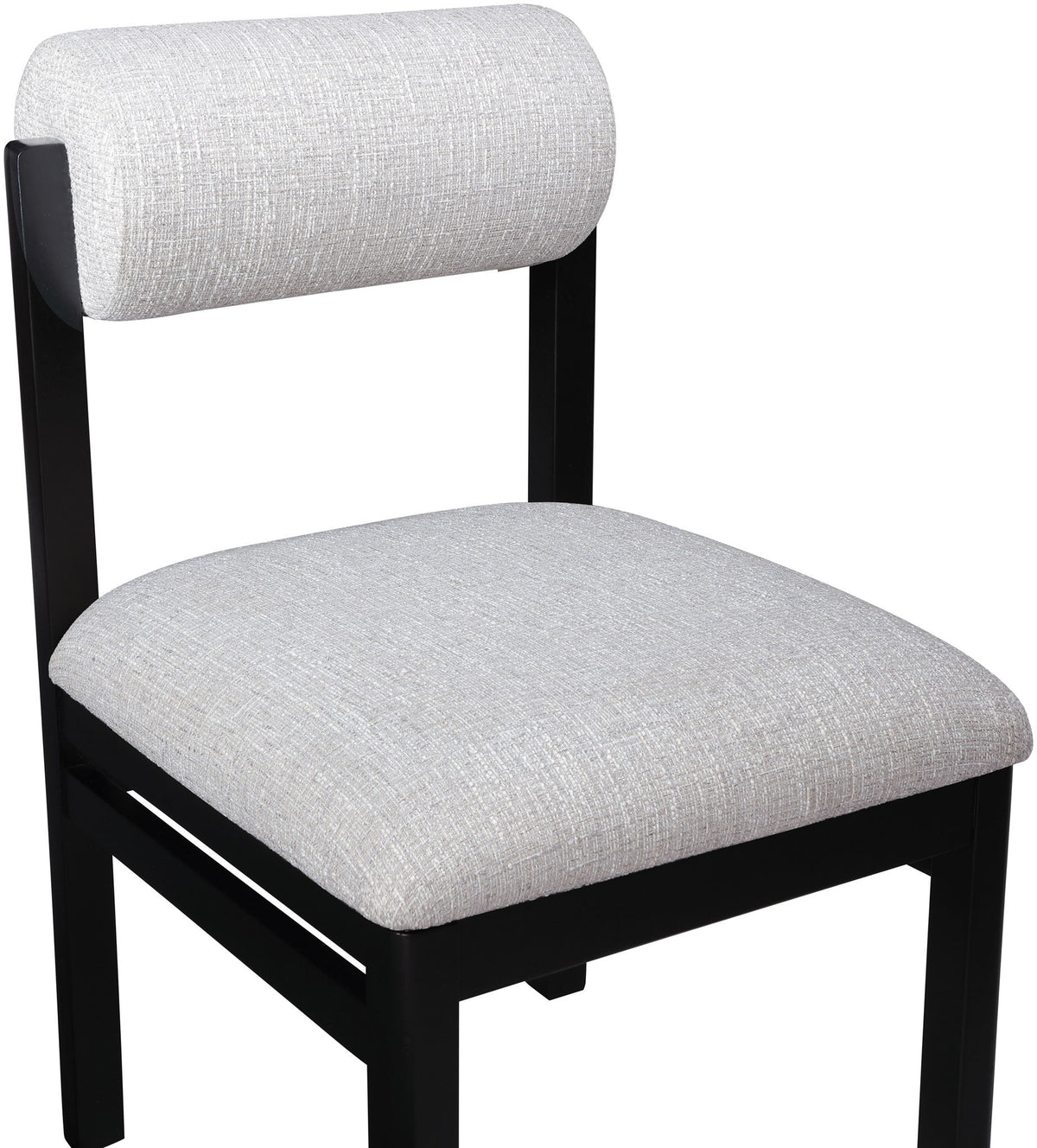 Roundhill - Fabric Dining Chair (Set of 2) - Black Frame